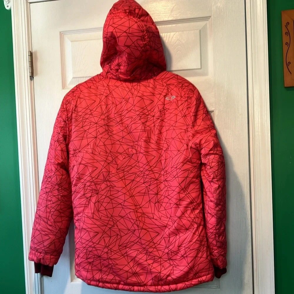 Pink c9 girls 10/12 Geometric Patterned winter snow ski snowboarding jacket coat